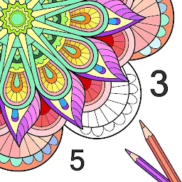Mandala Color by Number Book
