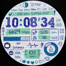 Paper of Time - Watch Face