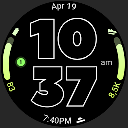 Outlined Watch Face