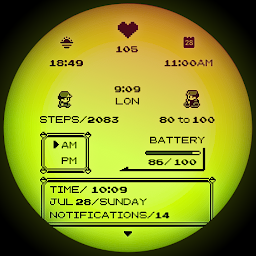 Poke Pixel Retro Watch Face