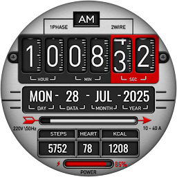 Digital Fliptime Watch face