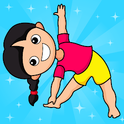 Çocuklar ve fitness için Yoga