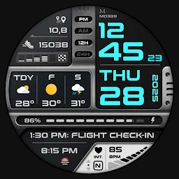 MD339 Digital watch face