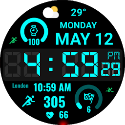 Big Bold Digital WearOS NTV584