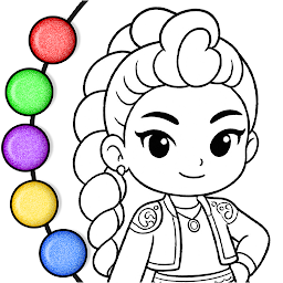 Princess Coloring Book Glitter