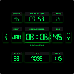Digital Board Watch Face