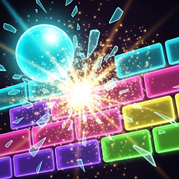 Exciting Neon Brick Breaker
