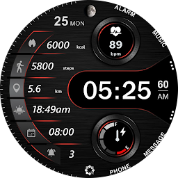A340 Digital Watch Face