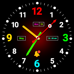 Neon Night Clock