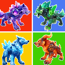 Crystal Wolf Element Battle