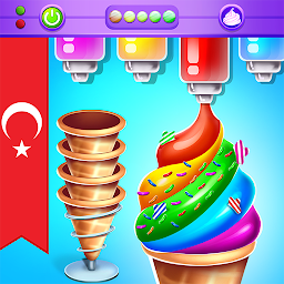 Dondurma koni Cupcake fırında